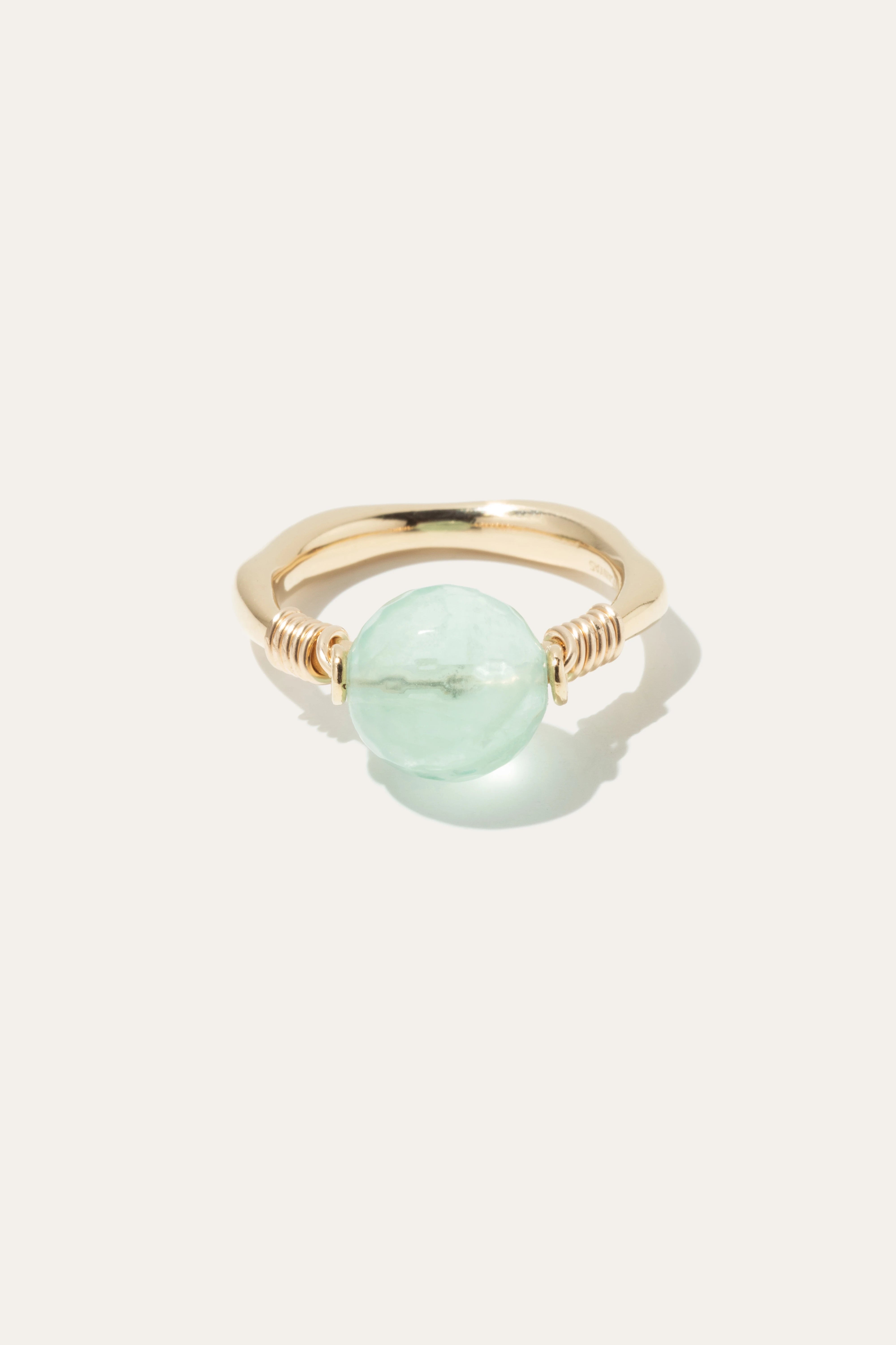 Bague Lunaris Fluorite Rainbow Vert/bleu