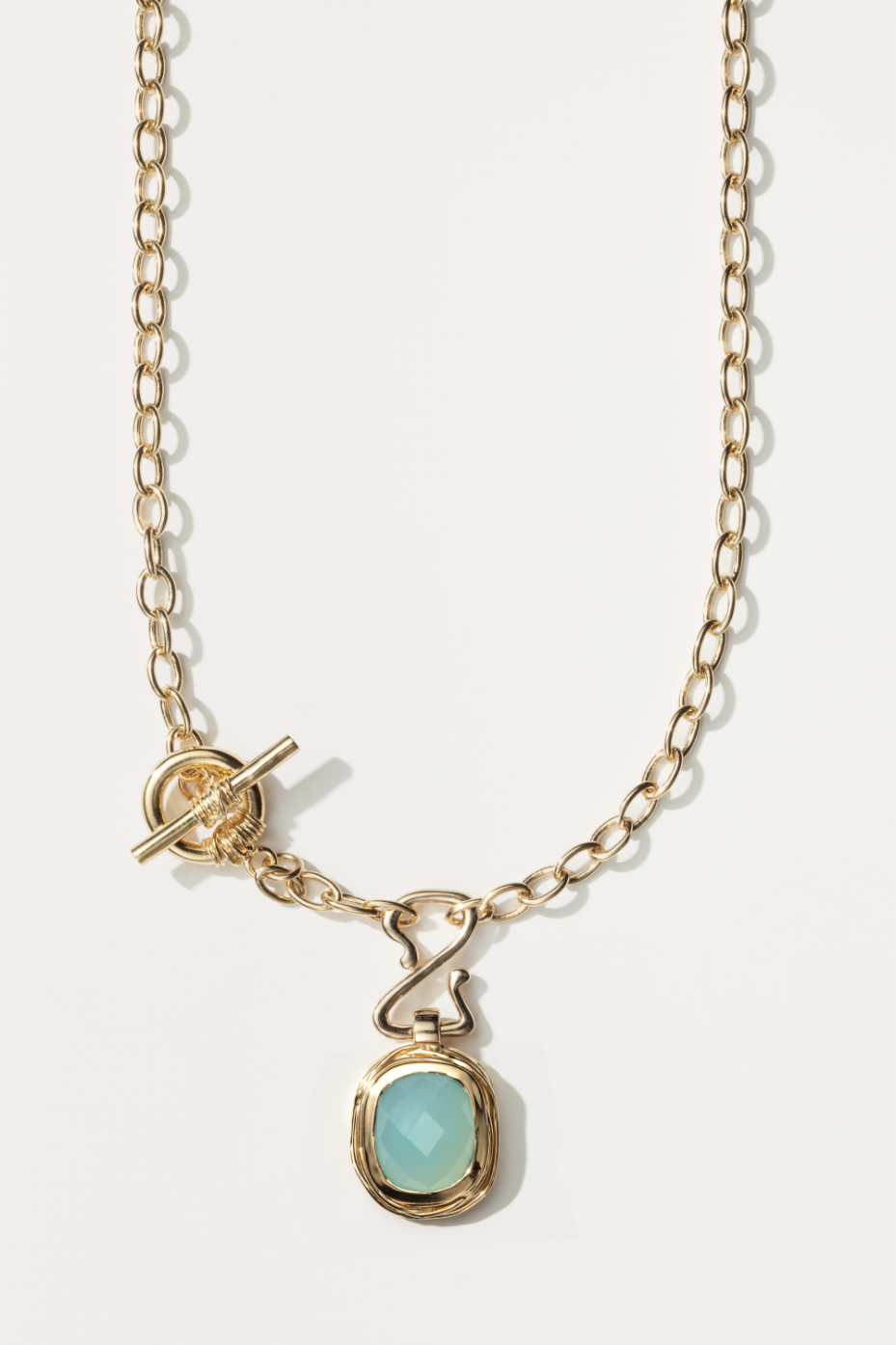Collier Phèdre Calcédoine d'eau