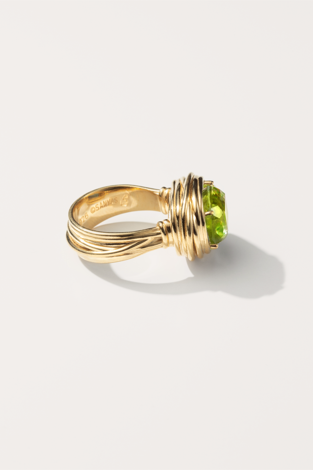 Gold-plated Ruby N°13 ring