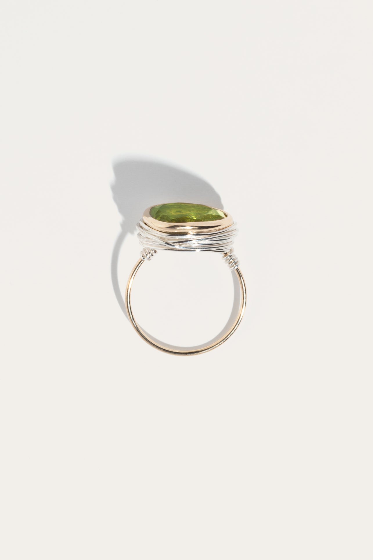 Bague Olympe Grenat vert