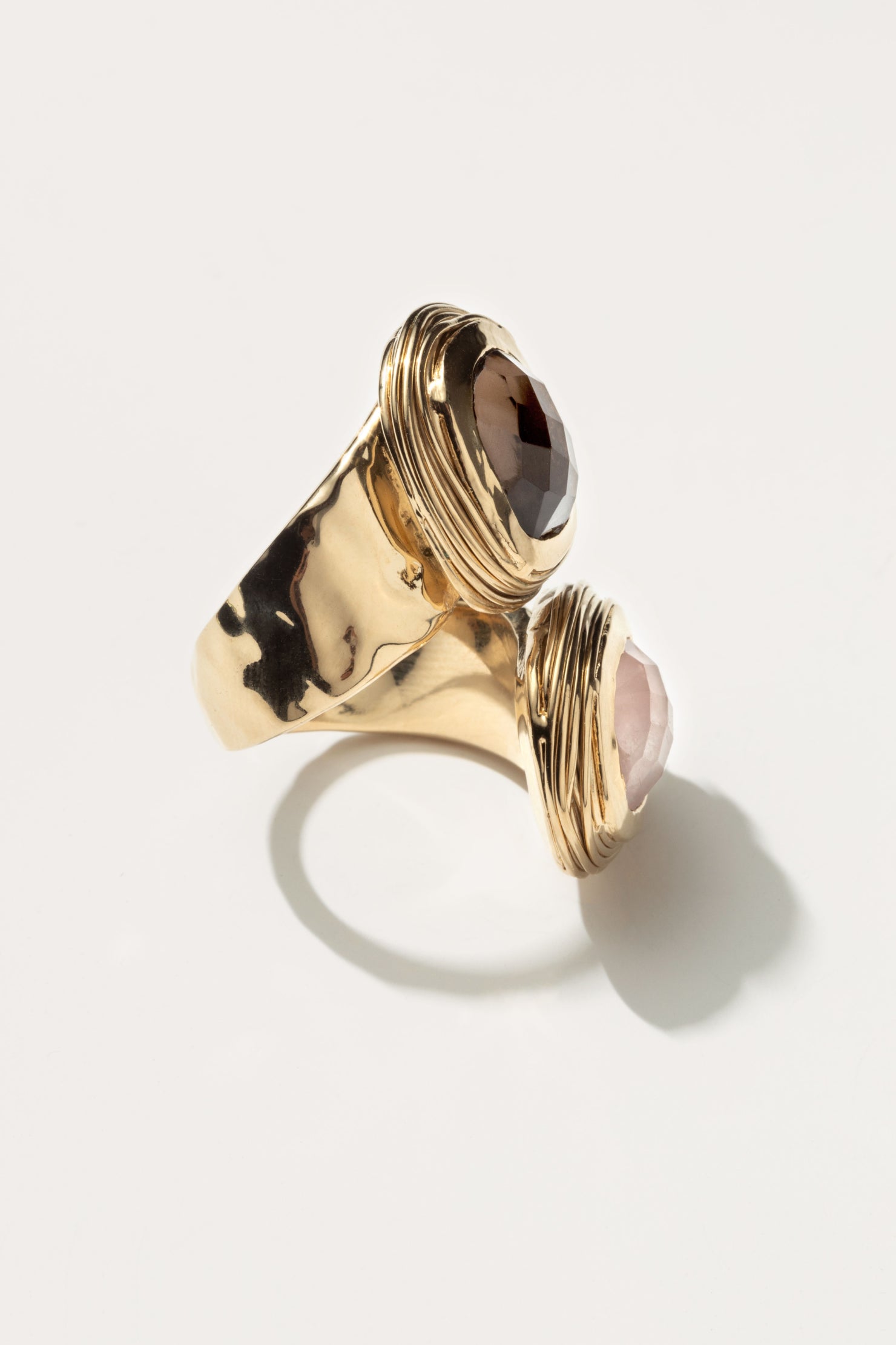 Phèdre toi&moi quartz rose et fumé