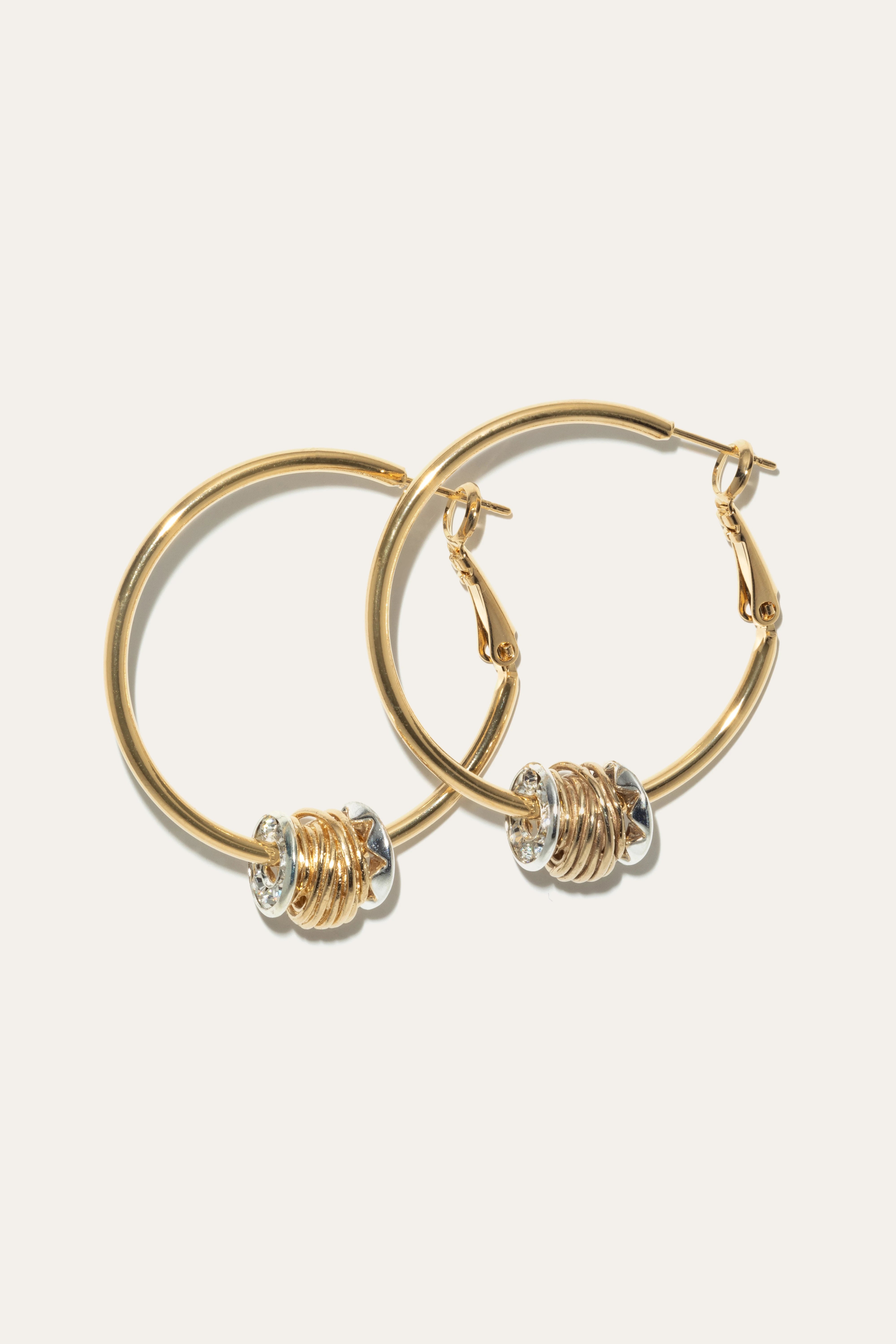 Large Antigone crystal hoops