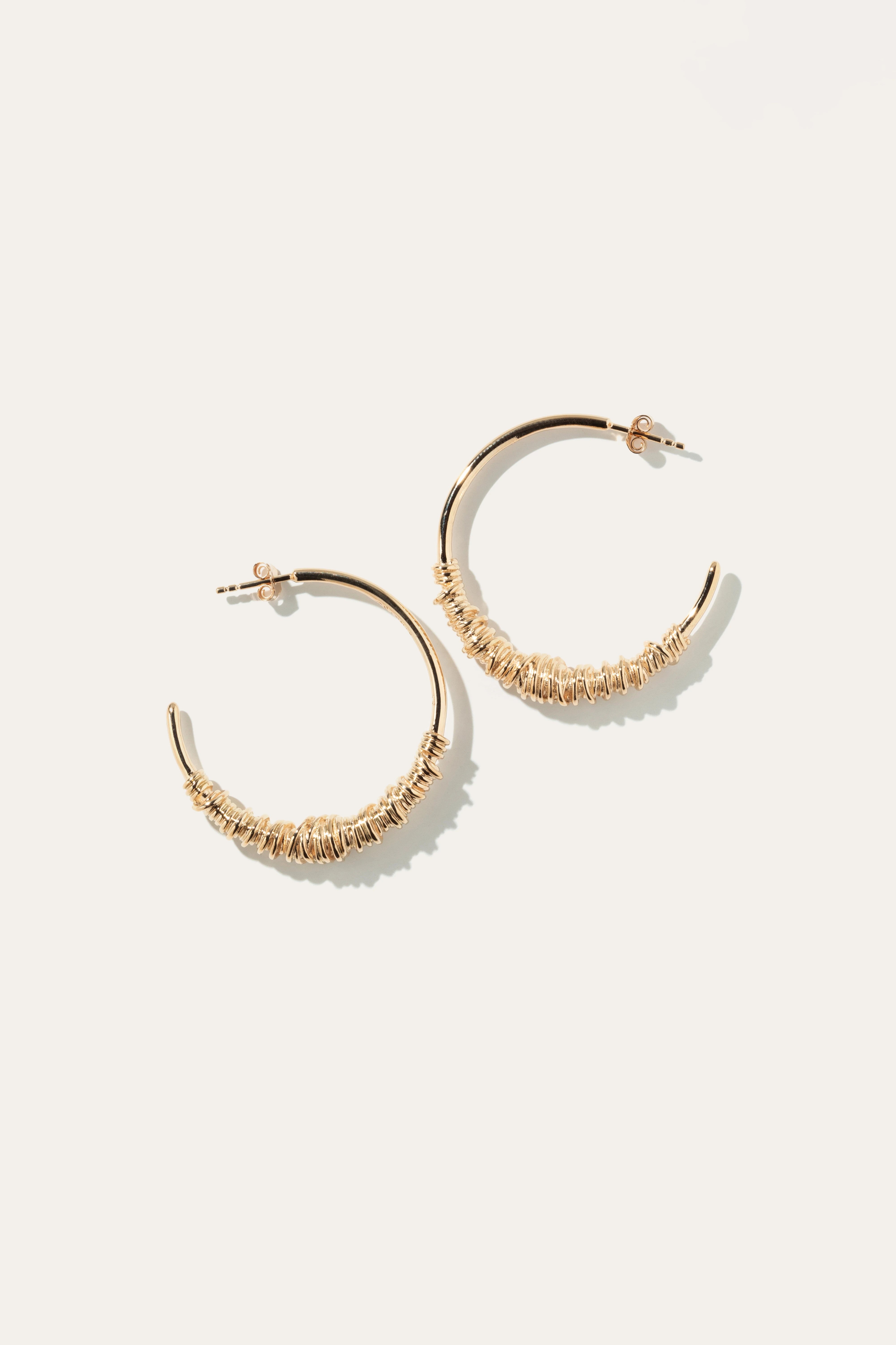 Gold Antigone hoops