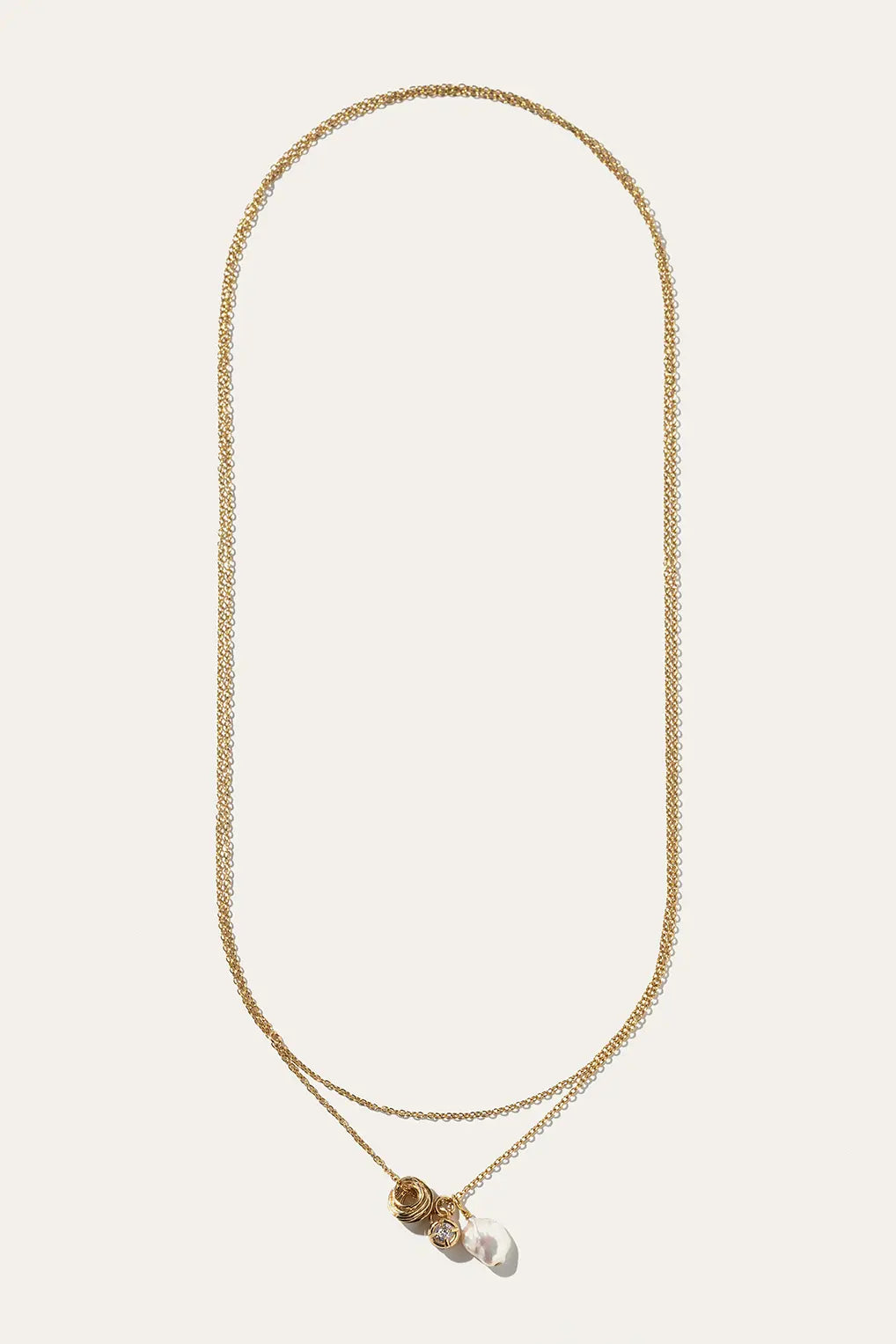 Collier sautoir doré Isaure