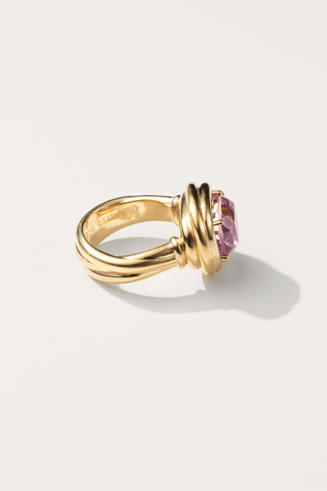 Gold-plated Ametrine Phèdre N°30 ring