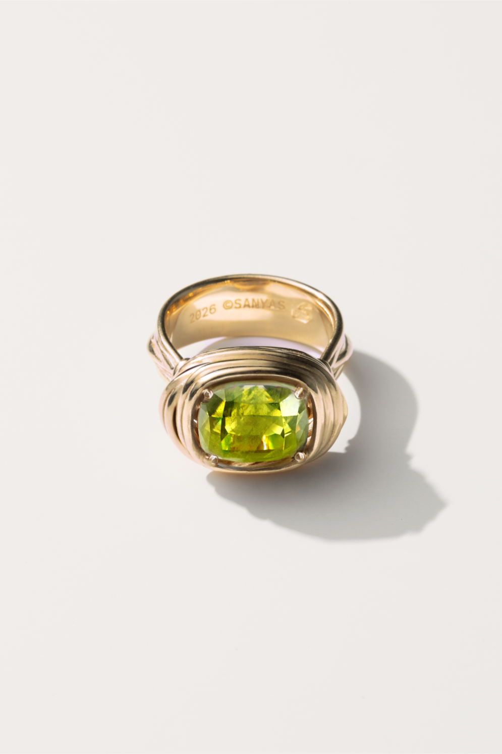 Gold-plated Ruby N°13 ring