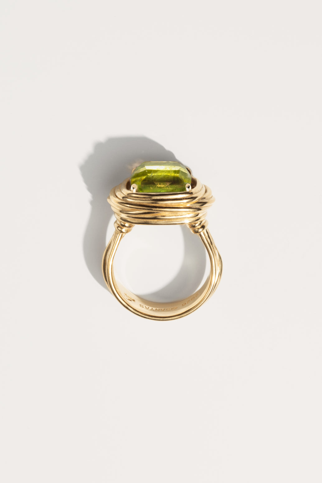 Gold-plated Ruby N°13 ring
