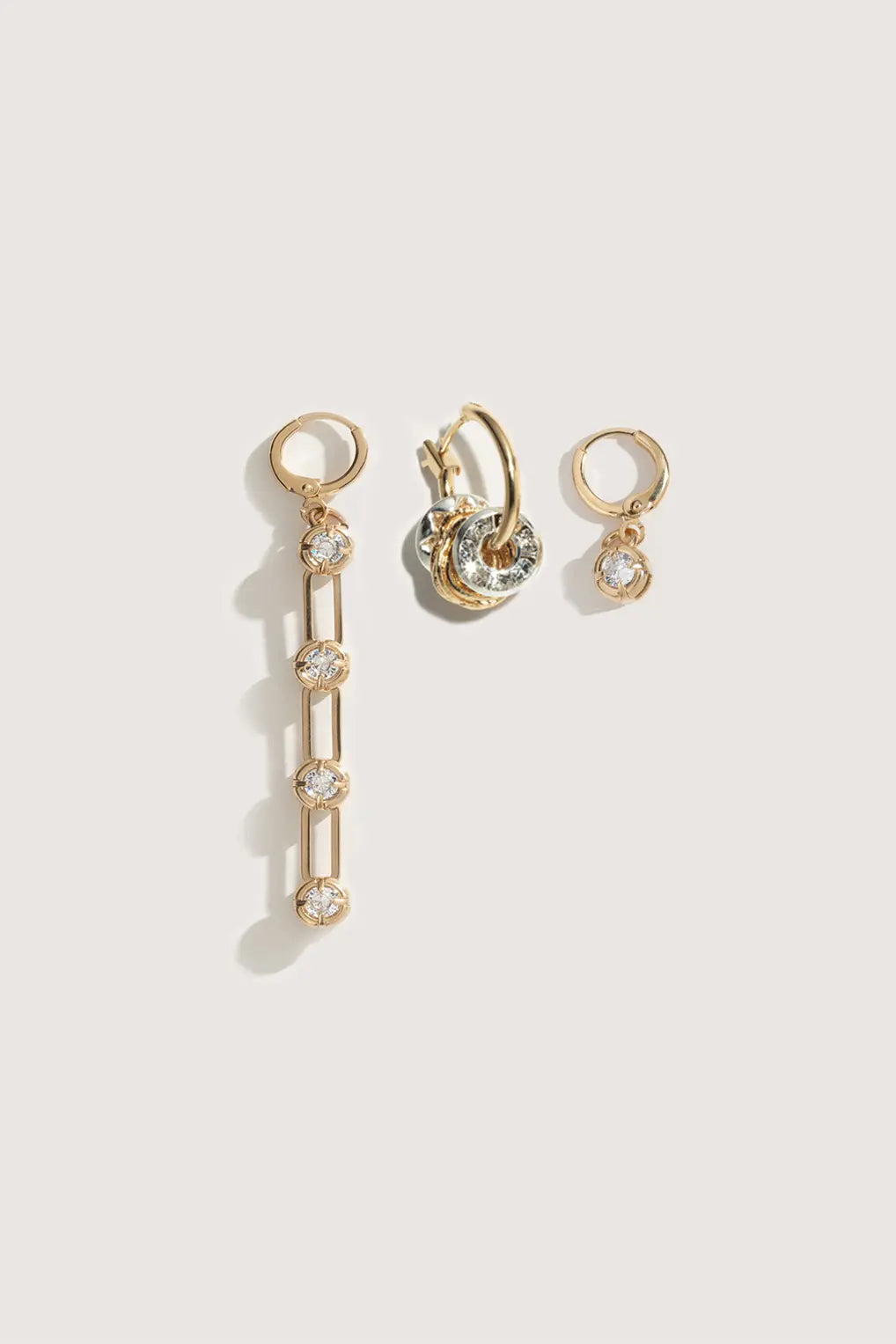 3 BOUCLES D’OREILLES ALIX #4 + MINI ANTIGONE STRASS + ALIX #1