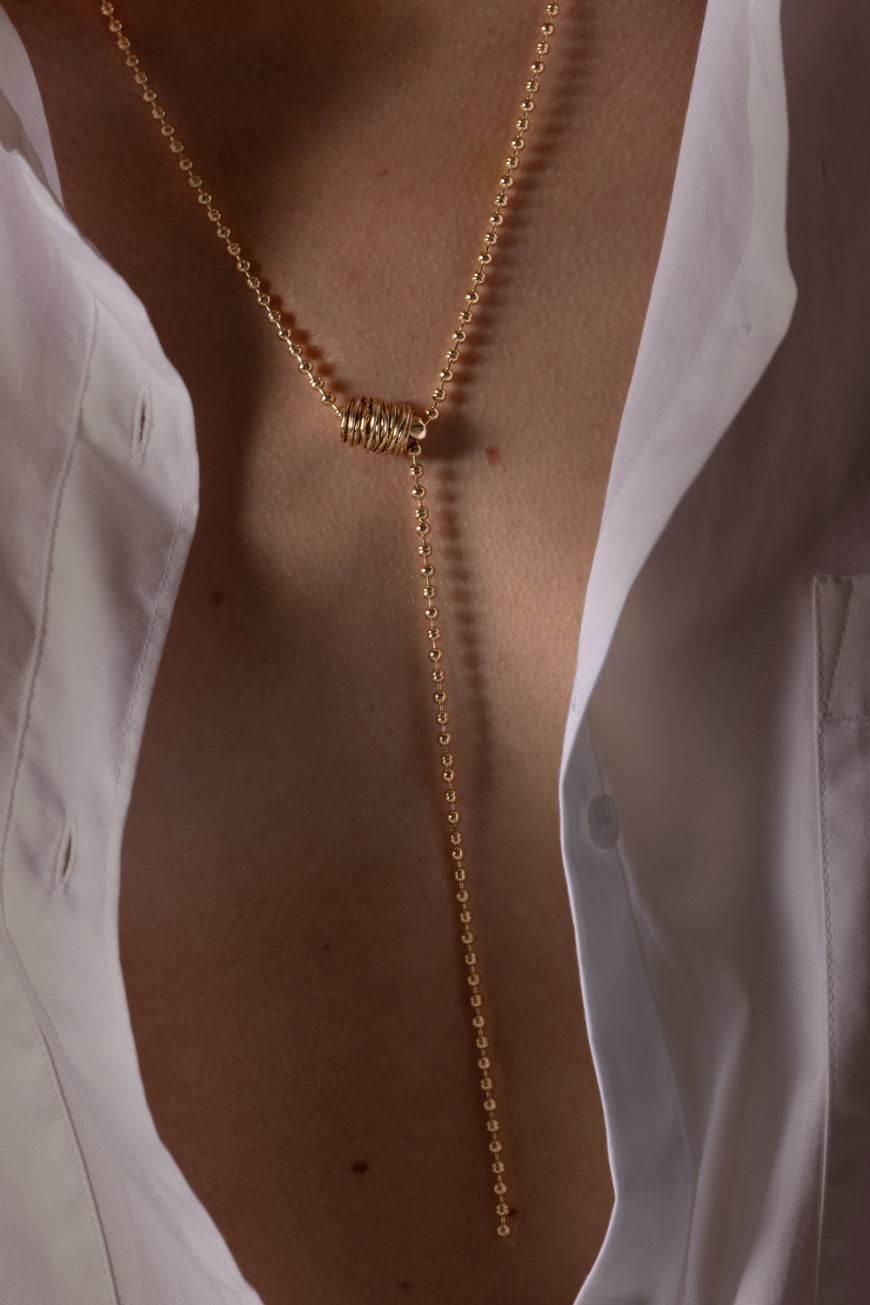 Collier chaîne Antigone doré
