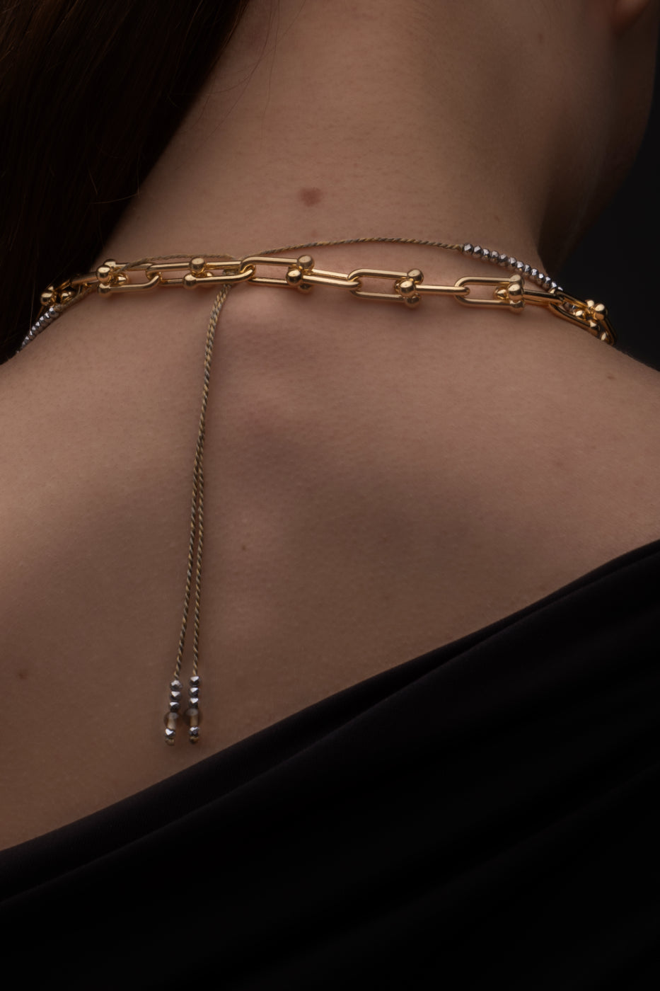 Anthracite Théa necklace