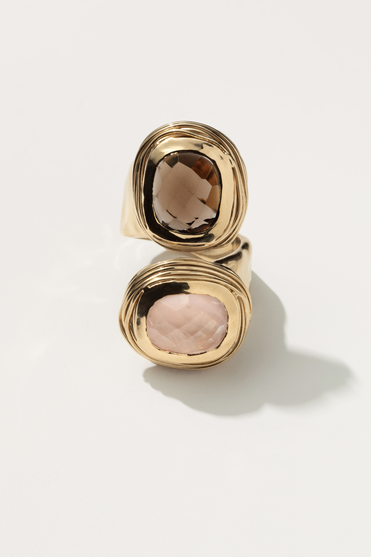 Phèdre toi&moi quartz rose et fumé