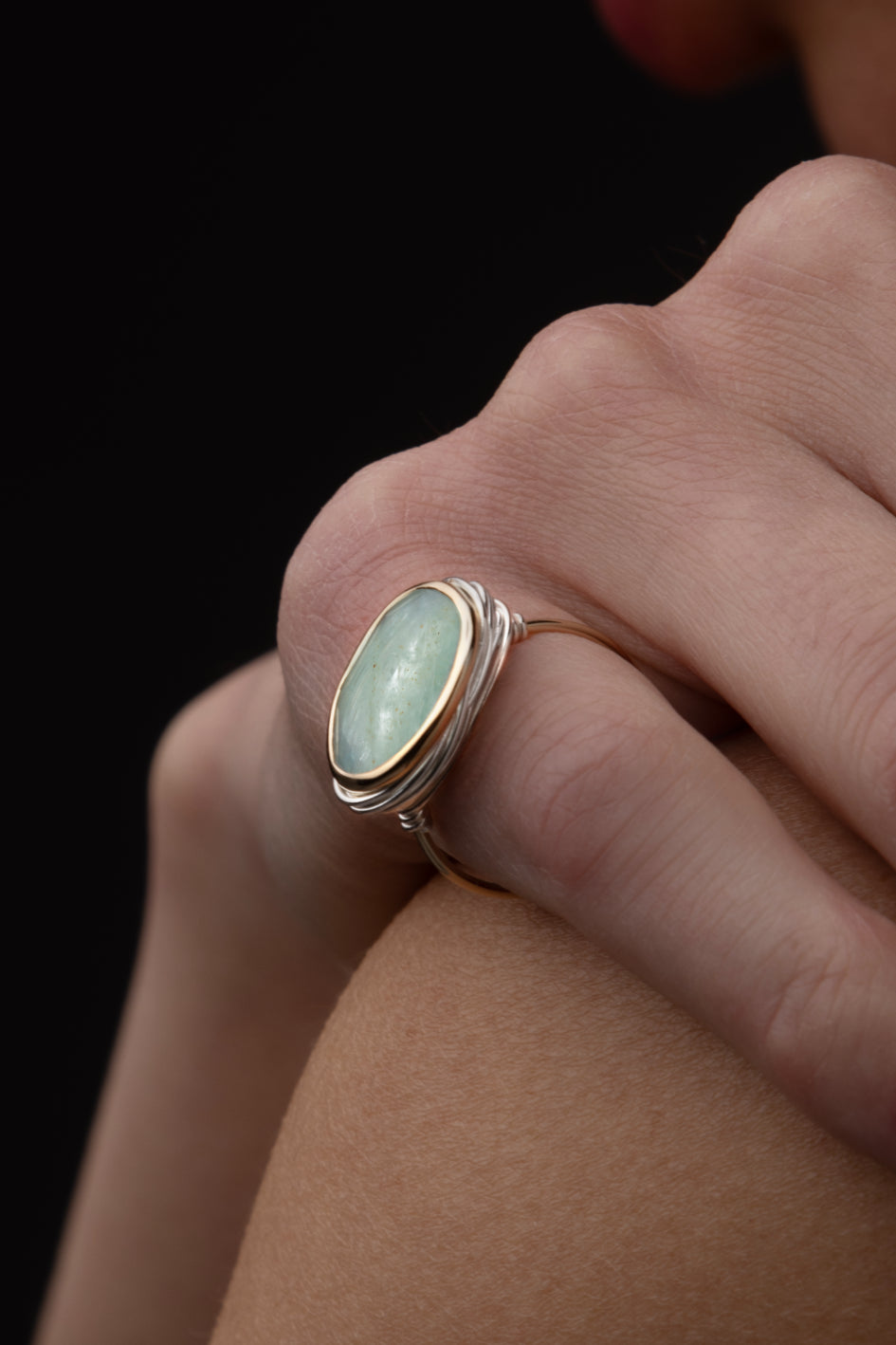 Bague Olympe aigue Marine
