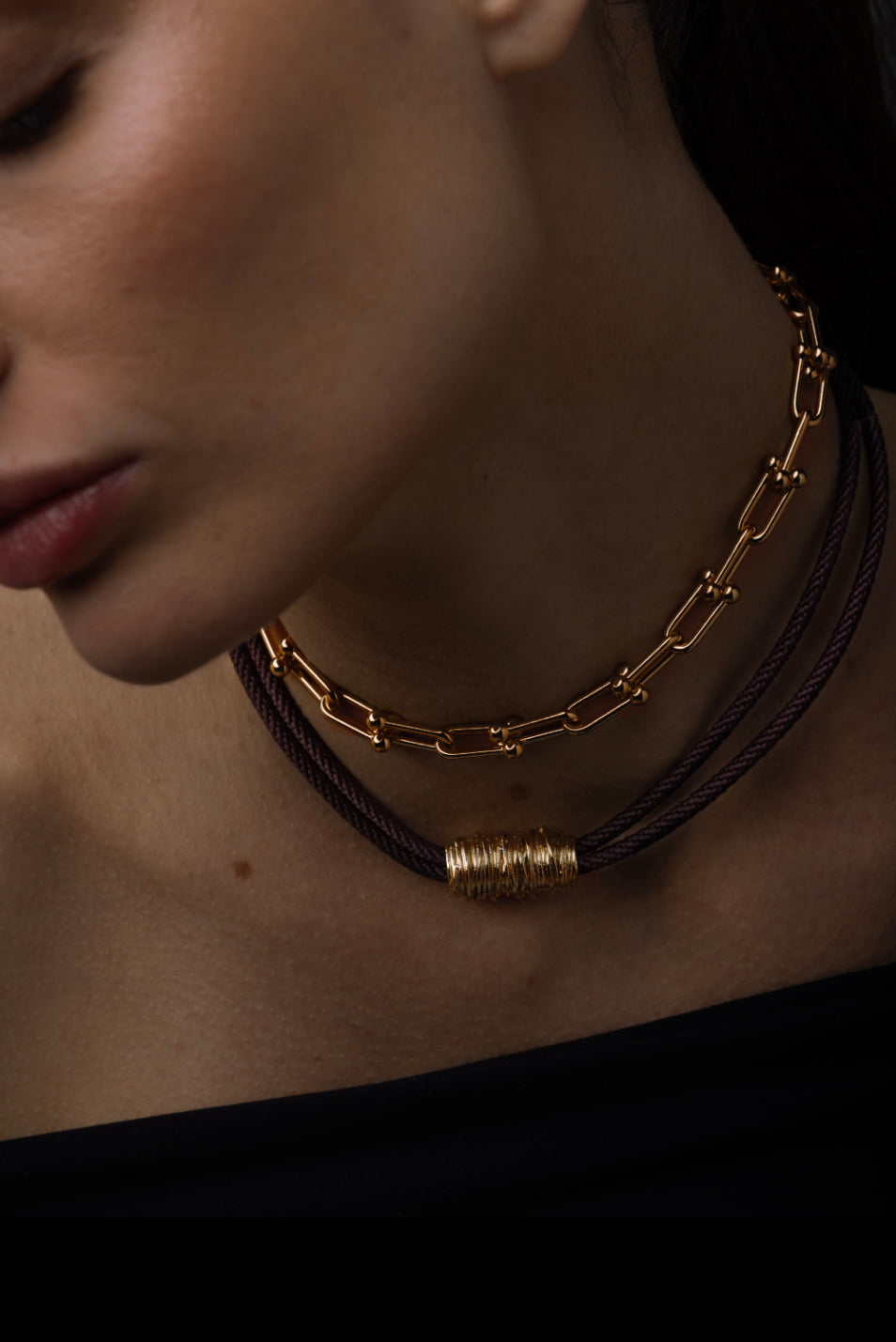 Collier Antigone doré